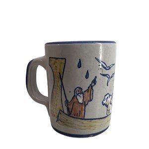 Louisville Stoneware Noah's Ark Mug Two of Every Sort Sheep Bird 12-oz Coffee Mu